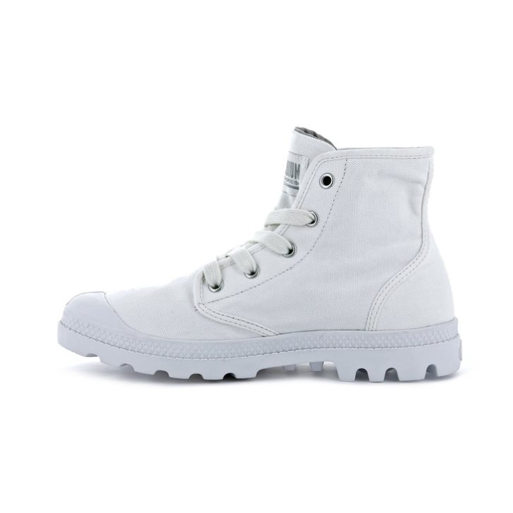 Palladium Pampa Hi Women's Boots White | UK M591-MNY